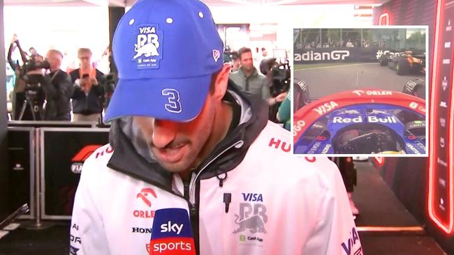 Daniel Ricciardo has told Jacques Villeneuve to suck it. Photo: Sky Sports.