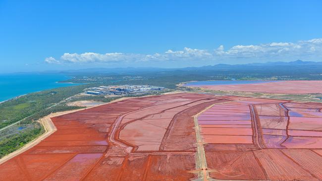 Red mud is the fine-grained residue left after alumina has been extracted from bauxite. Picture: Mike Richards