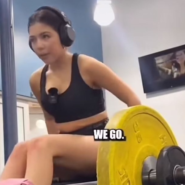 Jessica Fernandez is one of many women sharing their ‘uncomfortable’ experiences at the gym. Picture: TikTok