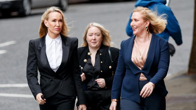 Linda Rogan (left) arrives at Federal Court. Picture: NewsWire / Nikki Short