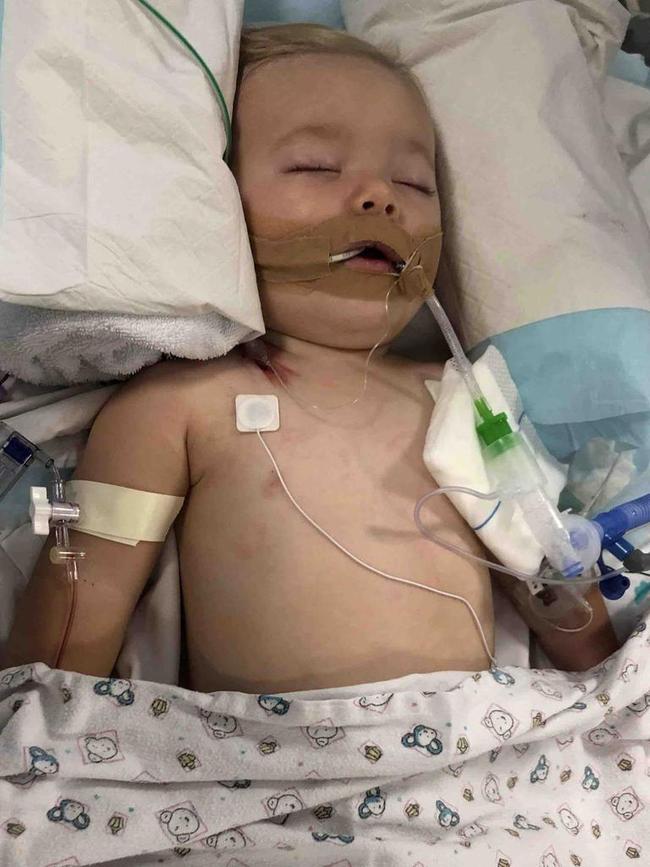 Kaiden France, 9 months, remains in an induced coma in Townsville following a traffic crash that tragically claimed the life of his mother Sharon France on Hay Point Rd on Friday.