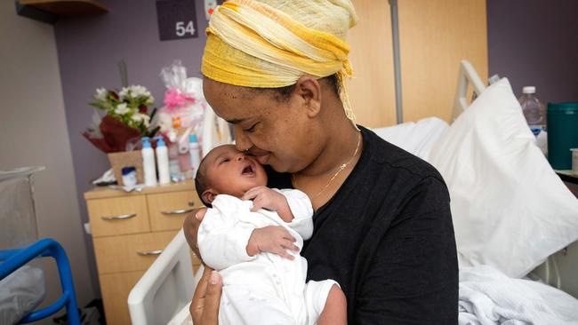 First-time mum Kallkidan Anley with her daughter, Zema. Picture: Mark Stewart