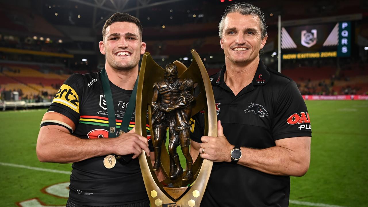 Panthers trio Tyrone May, Stephen Crichton and Nathan Cleary