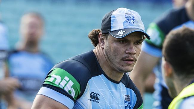 James Roberts in action during NSW Blues training at the SCG in Sydney.  Pic Jenny Evans