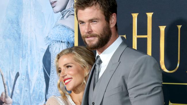 Chris Hemsworth, pictured with his wife Elsa Pataky, wants you to know he’s not perfect. Picture: Frederick M. Brown/Getty Images