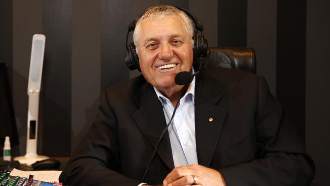 Ray Hadley in his home studio in Dural where he has been broadcasting his radio show from. Picture: Jonathan Ng