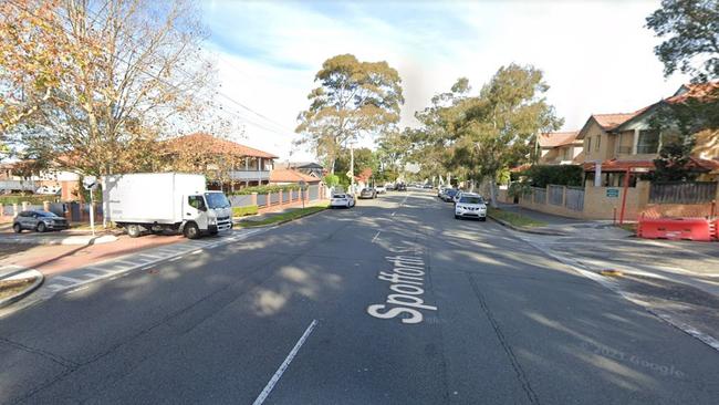 A photo of where North Sydney Council wants to build a roundabout.