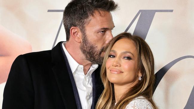 Ben Affleck and Jennifer Lopez attend the Los Angeles Special Screening of "Marry Me" on February 08, 2022 in Los Angeles, California. Picture: Momodu Mansaray/Getty Images.