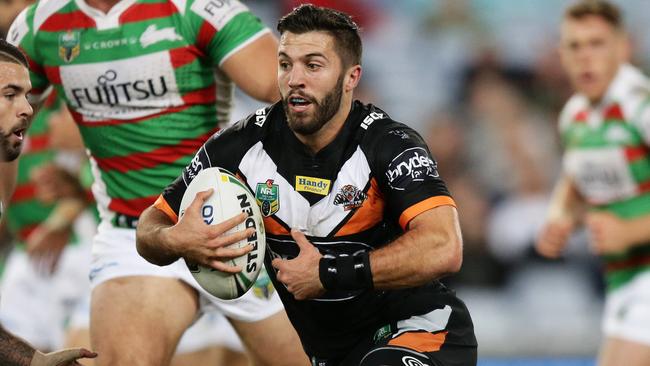 James Tedesco was in fantastic form for Wests Tigers. Picture: Brett Costello