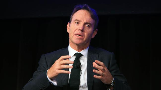 APRA board member Geoff Summerhayes speaking at the annual Australian Council of Superannuation Investors in Melbourne. Picture: Aaron Francis.