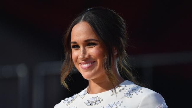 Meghan Markle speaks during the 2021 Global Citizen Live festival. (Photo by Angela Weiss / AFP)