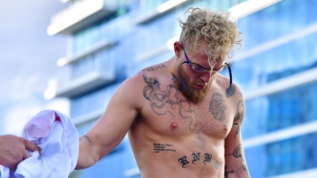 Swimming goggles for the ring? Picture: Julio Aguilar/Getty Images/AFP