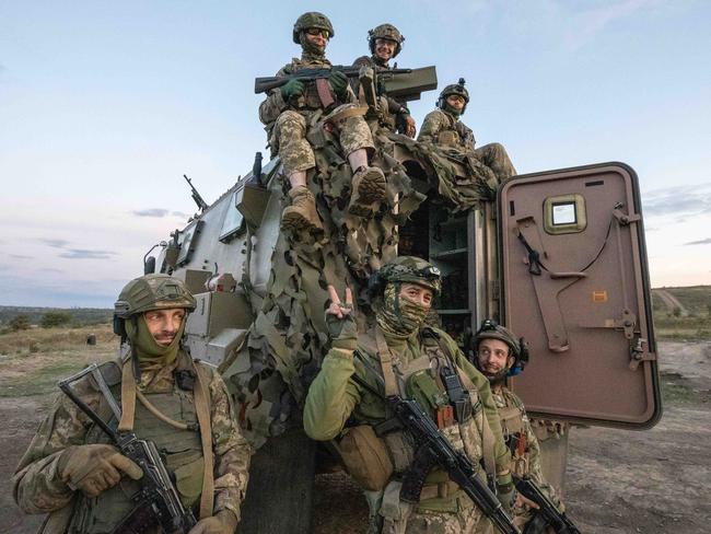 ***NOT CLEARED FOR PUBLICATION ***  Ukrainian soldiers demonstrate an Australian Bushmaster in UkraineÃ¢â¬â¢s east. Picture: Liam Mendes / The Australian