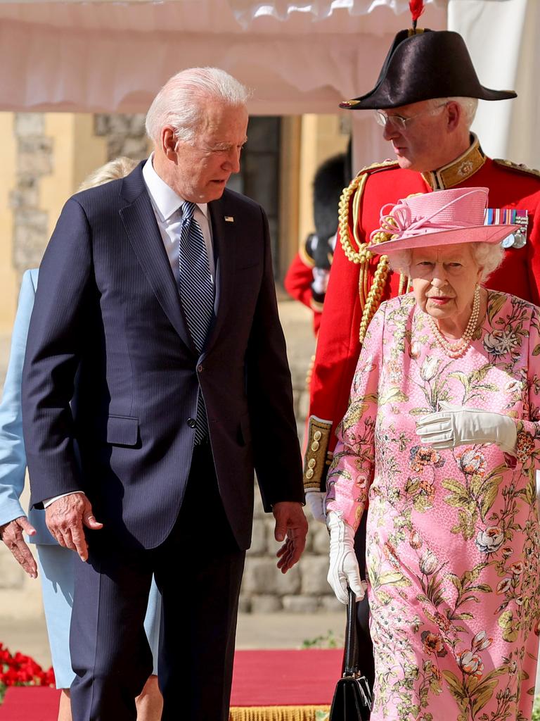 She then met US President Joe Biden on June 13, 2021. Picture: Chris Jackson/Getty Images