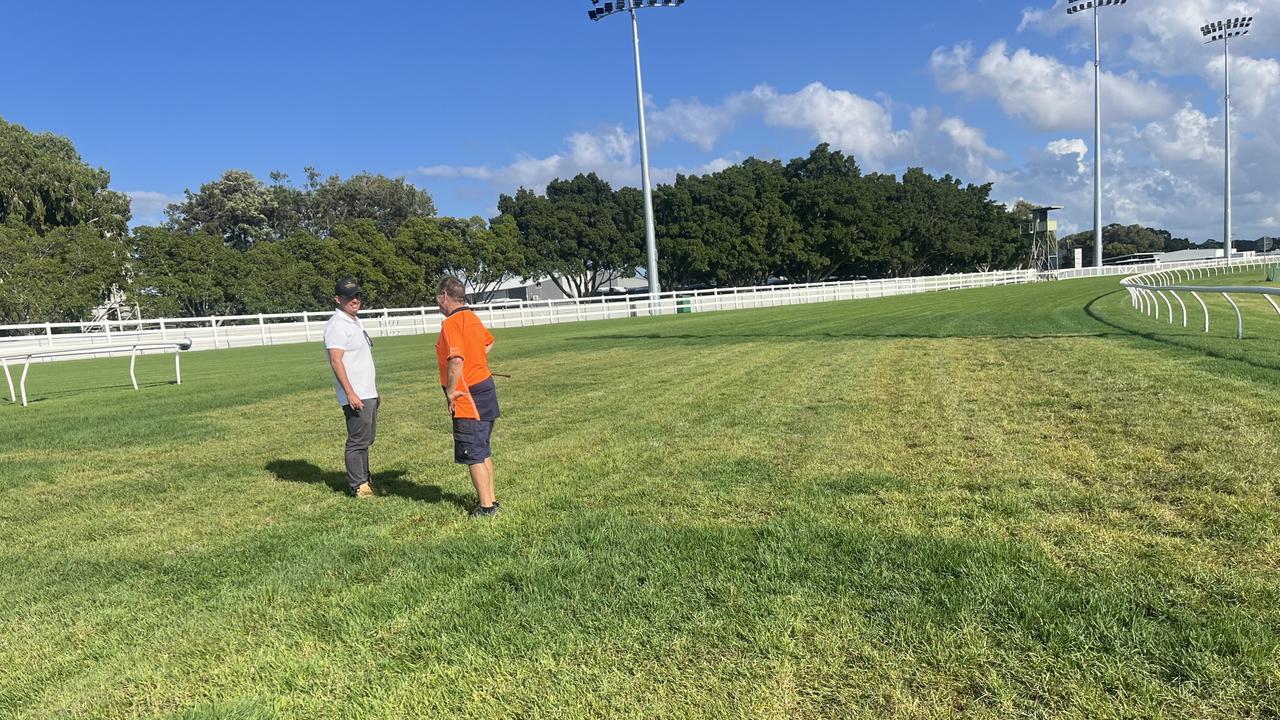 The area of the Gold Coast track that appeared to have been poisoned before the opening weekend of the Magic Millions. Picture: Supplied