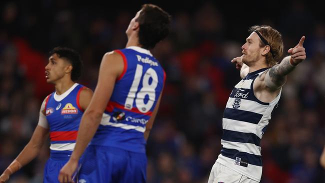 The Western Bulldogs and Geelong meet again in round 24. Picture: Michael Klein