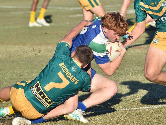 Dolphins Cup Round 3, The Cathedral College versus St Brendan's College, at Kettle Park, Rockhampton, on June 11, 2024.