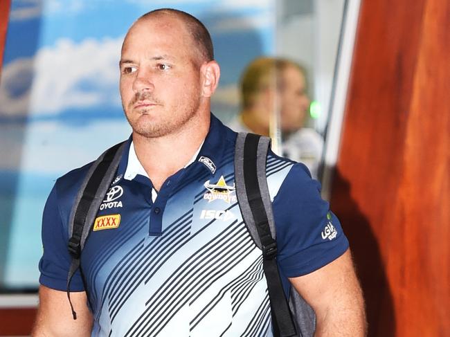 North Queensland Cowboys arrive back in Townsville after their trial win over the Gold Coast Titans on the Sunshine Coast.   Matt Scott. Picture: Zak Simmonds