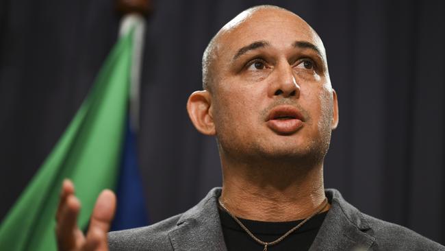 Thomas Mayo told a Wentworth for Yes campaign event on Tuesday that delegates to the Uluru Statement from the Heart knew the proposal would be dismissed initially because it wasn’t purely symbolic. Picture: NCA NewsWire / Martin Ollman