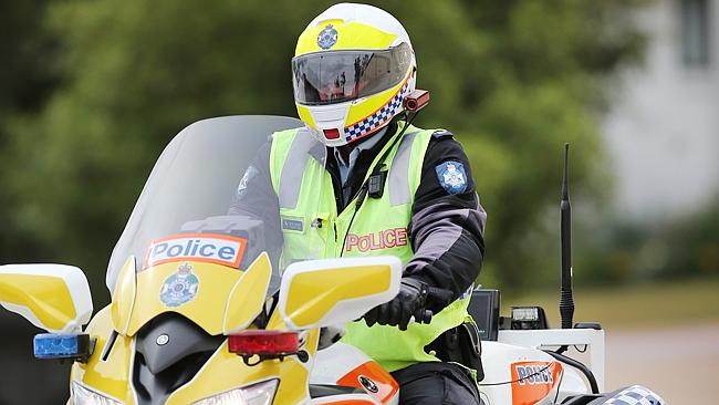 Motorcycle store cop helmet