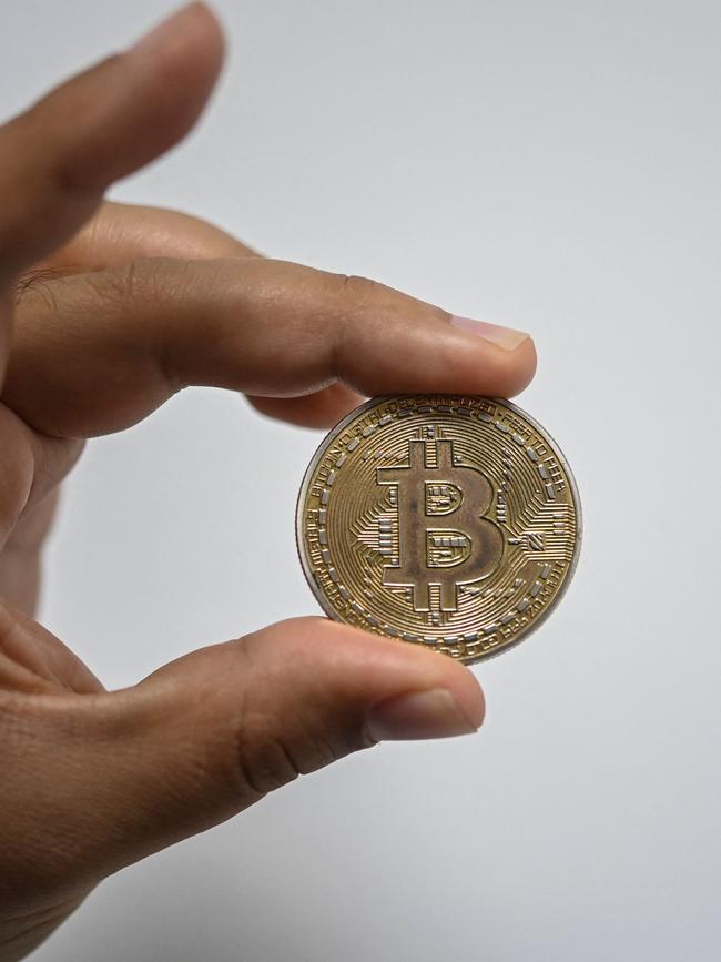 The bitcoin frenzy of previous years has tapered as a bear market engulfs cryptocurrencies. Picture: AFP