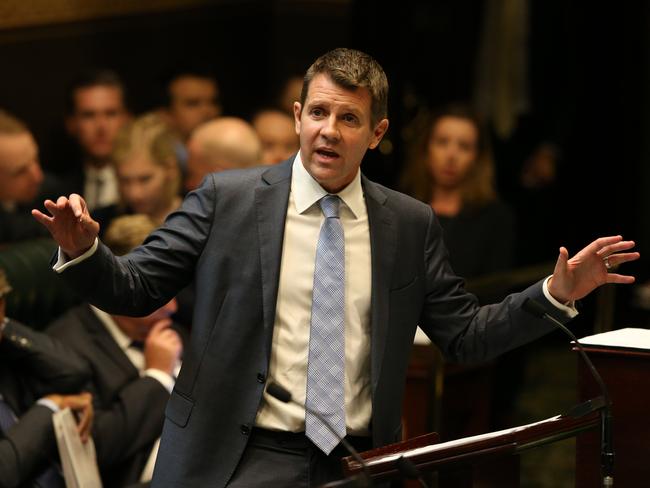 NSW Premier Mike Baird continues to face mounting pressure to water down the lockout laws in NSW. . Picture: Richard Dobson