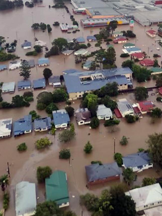 The 2022 floods in Lismore. Picture: NCA NewsWire