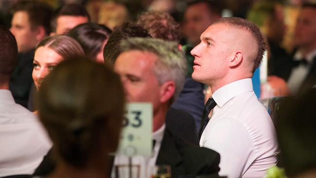 Dustin Martin at the 2017 Brownlow Medal count. Picture: Mark Stewart