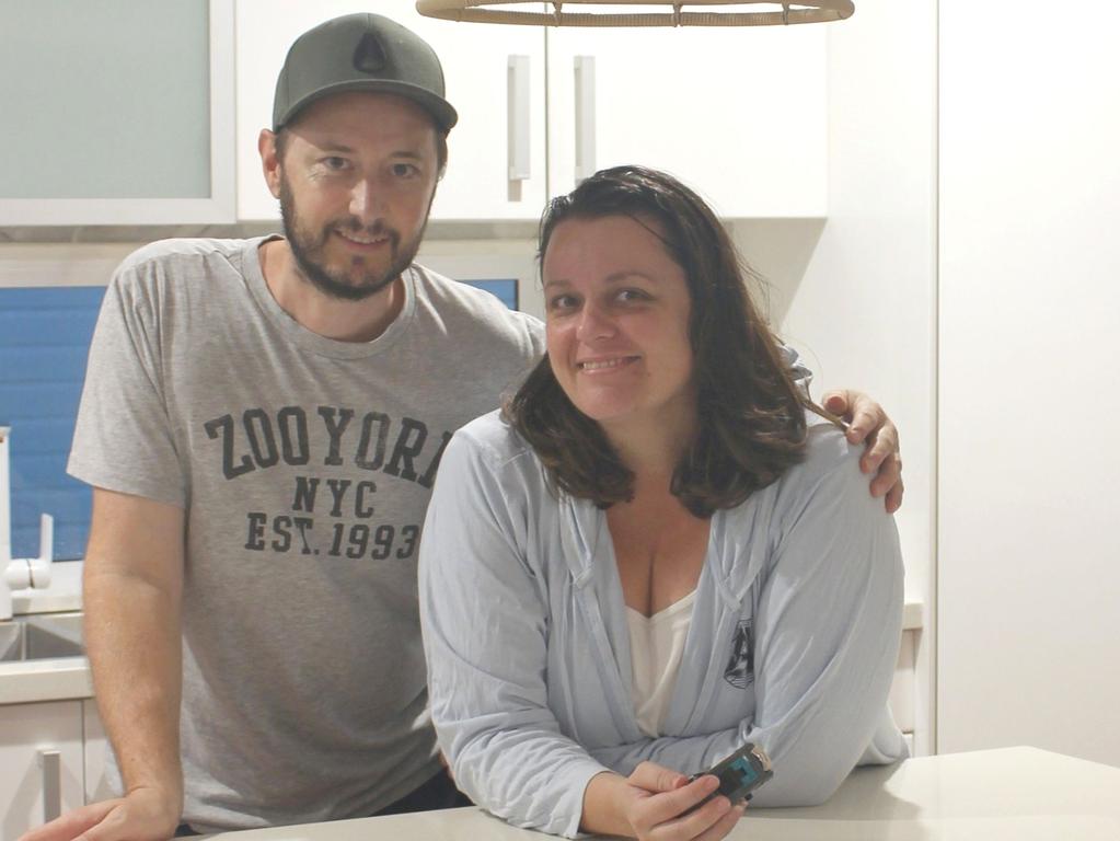 The Brisbane couple have chipped away at their fourth renovation alongside their full-time jobs. Picture: Supplied.