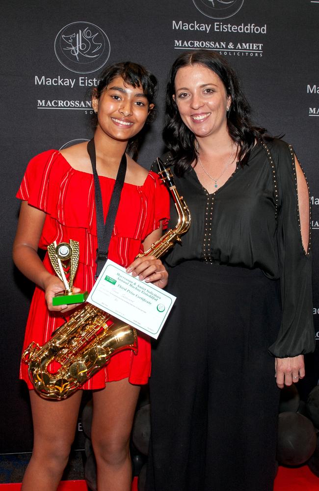 Tiana Sebastion and Katie Mann at Mackay Eisteddfod 2022Picture: Michaela Harlow