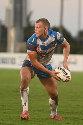 Nicholas Lenaz from Pride. Cutters vs Pride BB Print Stadium, Mackay Saturday 5 April 2025 Picture:Michaela Harlow
