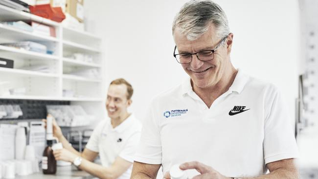 PRS owner Lachlan Foord inside the pharmacy at the clinic, which will now stock medicinal cannabis.