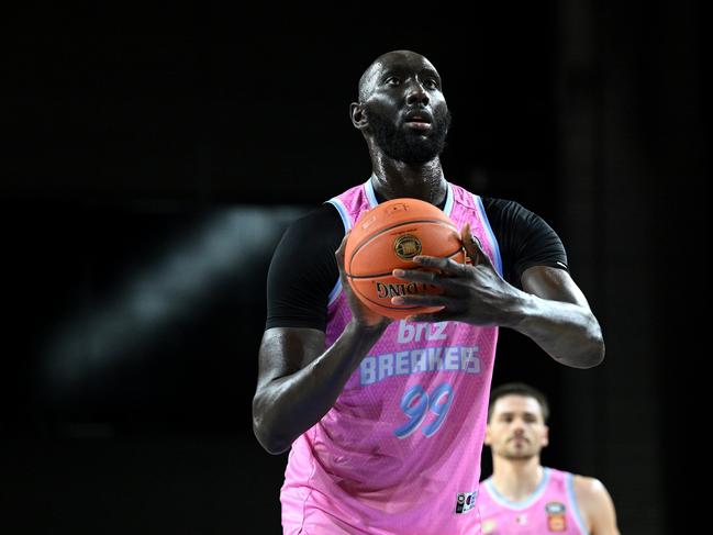 Tacko Fall hit just two of his seven attempts in the first half. Picture: Getty Images