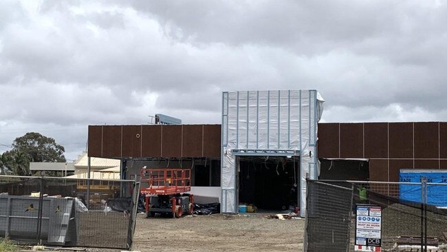 The Bundaberg East Hungry Jack’s store during construction.