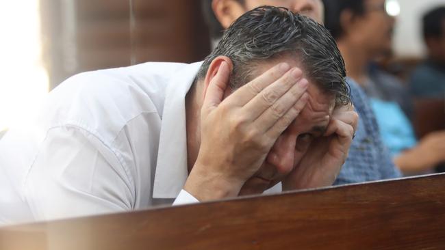 Port Lincoln father Troy Smith facing trial at Denpasar Court in Bali. Picture: Lukman S. Bintoro