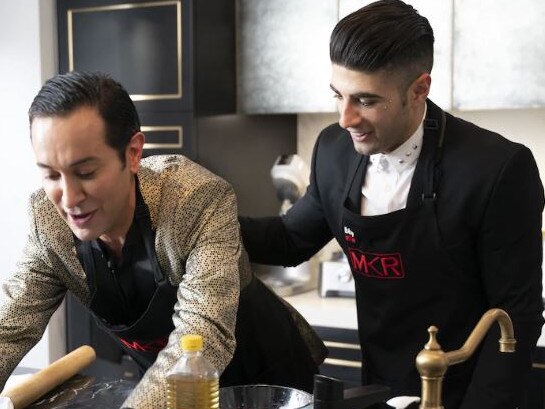 Romel and Ibby cooking on My Kitchen Rules.