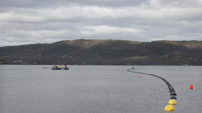 The pipe will be floated, then sunk under the Derwent. Picture: Nikki Davis-Jones