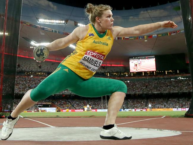 Dani Samuels has been near the medal mark in recent events.
