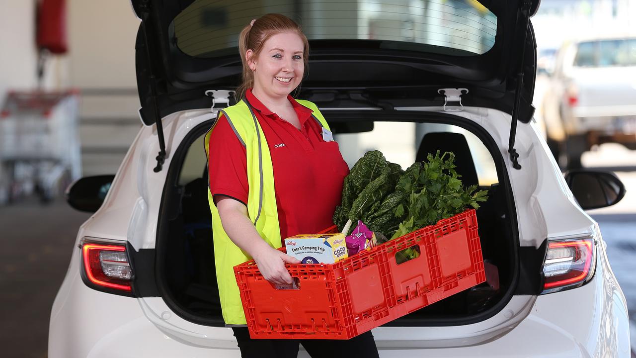 Coles is going to convert service desks so staff can meet click and collect demands. Picture: Brendan Radke