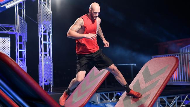 Rory Rhodes competes on Australian Ninja Warrior.