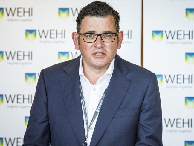 Daniel Andrews speaks to the media. Picture: NCA NewsWire / Chris Hopkins POOL VIA NCA NewsWire