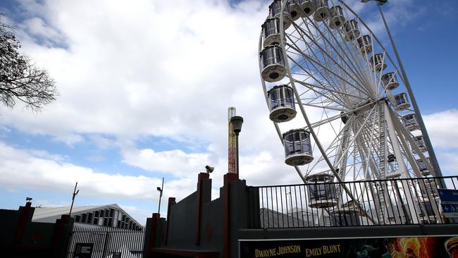 An empty Ekka Showgrounds during a snap lockdown in Brisbane. Picture: NCA NewsWire / Jono Searle