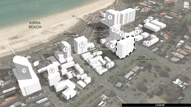 Artist impression of a new tower planned for Kirra by PYCO Group.