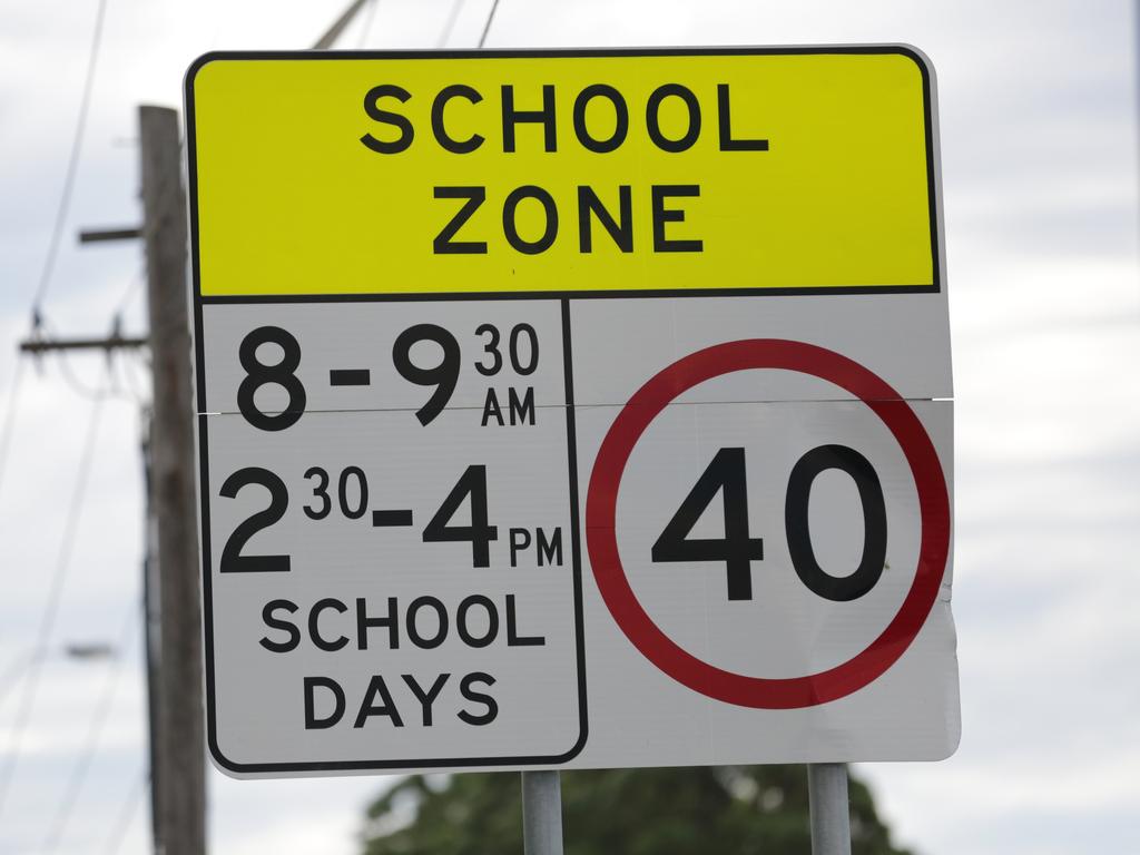 Schools zones are in place across the state today, despite most children still being at home. Picture: Christian Gilles