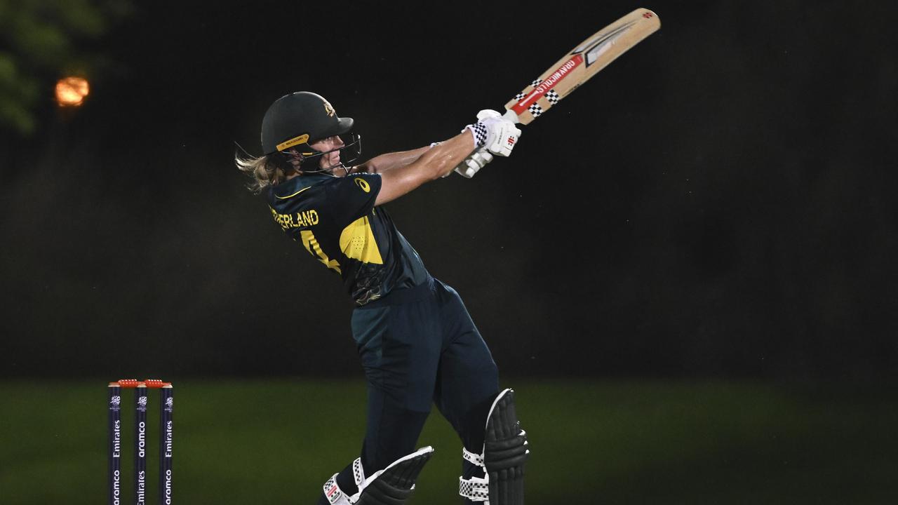 Annabel Sutherland starred against the West Indies. Picture: Ahmed Ramzan-ICC/ICC via Getty Images