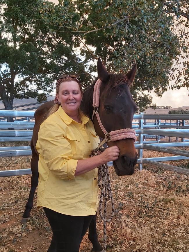 Anne Bracey, of Harolds Cross, with her horse Chad. Picture: Craig Dunlop