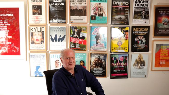 Promoter Michael Gudinski has pulled the virtual gig together in days. Pics: Stuart McEvoy/The Australian.