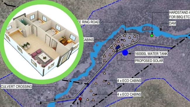 Eco-tourism site with ‘self-sufficient’ cabins planned for secluded area