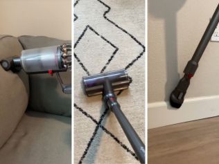 Dyson V10 stick vacuum. Picture: TikTok/@tianalizrobinson.