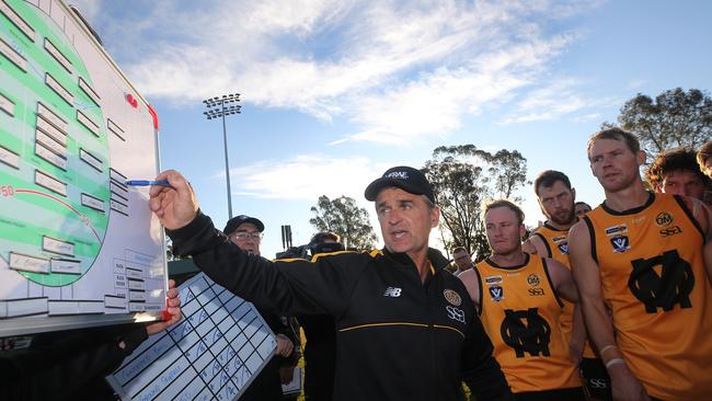 Ovens and Murray interleague coach Damien Sexton last year at Mooroopna. Picture: Yuri Kouzmin